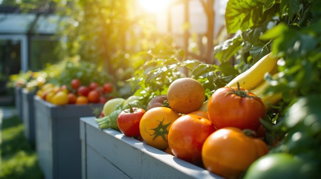 Natural organic raised bed container gardening